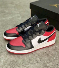 Nik Air Jordan 1 Low Bred Toe Fix