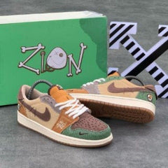 E AIRnik JORDAN RETRO 1 LOW ZION X WILLIAMSON VOODOO