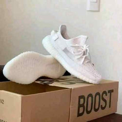 Adidaass Yeezy 350 V2 white bone SEMI UA With OG ACCESSORIES