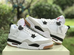 Air Jordan Retro 4 Sb White Black Semi Ua