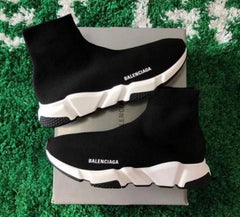 BALENCIAGA__ SPEED TRAINER Black white 477