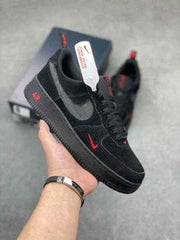 nikee Airforce 1 Multi Swoosh Black Crimson