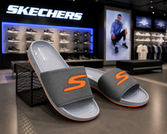 Skcherrs hyper burst go recovery grey orange