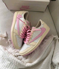 Travis Scott X Air Jordan 1 Low OG Shy Pink Womens Semi Ua Fix