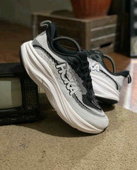 Hoka Skyflow Wide Black White