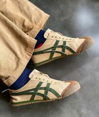 Onitsukaa Tigerr Mexico 66 Slip On Beige Grass Green 1251