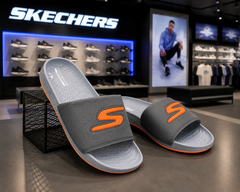 Skcherrs hyper burst go recovery grey orange