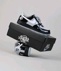 Nikee AirForce 1 07 x Syna Black and Light Smoke Grey