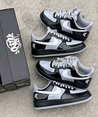Nikee AirForce 1 07 x Syna Black and Light Smoke Grey