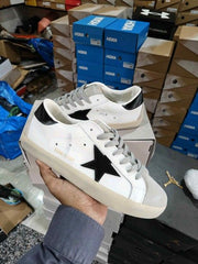 Golden Goose Super Star sneaker White leather Black Star Suede inserts 6208