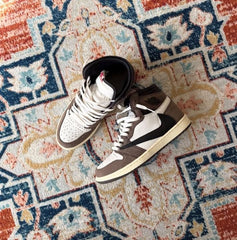 Nik airr Jordan Retro 1 High OG Travis Scott Mocha Semi UA