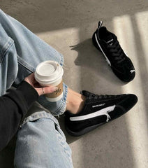 Pumaa x Balenciagaa Speedcat Suede Distressed BLACK