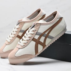 ONITSUK_A TIGER MEXICO 66 CREAM KHAKI CARBON SNEAKER