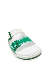 Louis Vuitton Trainer Slide White Green
