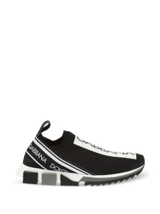 Dollcee & Gabbanaa Black White Slip On Sorrennto 705