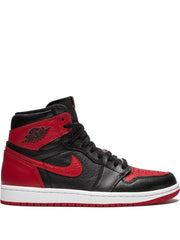 Jordan Retro 1 High Banned Bred toe semi ua