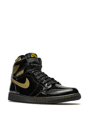 NIK_E AIR JORDAN 1 RETRO HIGH OG BLACK METALLIC GOLD SNEAKERS FIX