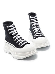 Alexander McQueen Tread Slick High Black White