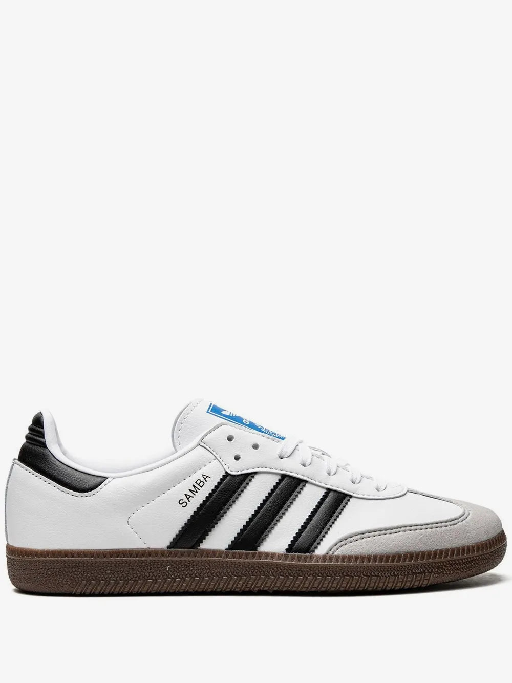 WMN ADID SAMBA WHITE BLACK SUEde for her