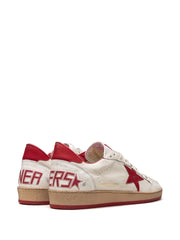 GOLDEN GOOSE BALL STAR LOW WHITE RED FIX
