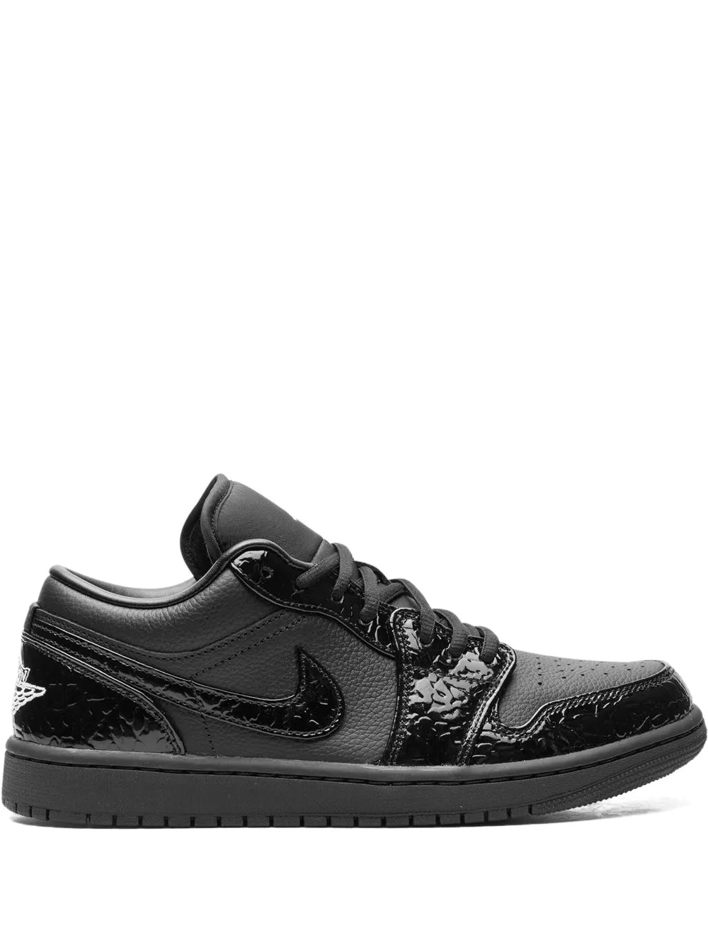 Nikee Air jordan retro 1 Low Black croc