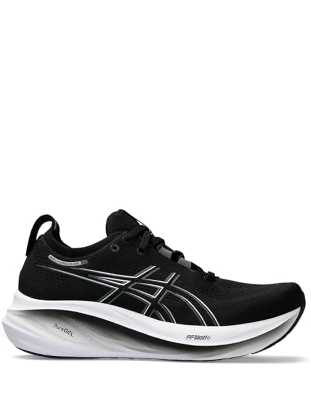 asicss gel nimbus 26 platinum black graphite grey