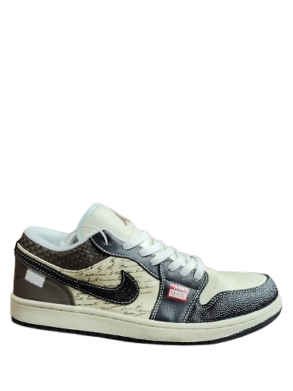 Nikee Air Jordan 1 Low Print Mail Brown