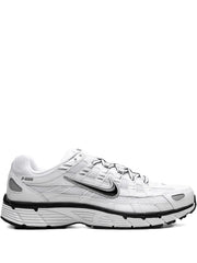 nikee P-6000 in White Black Metallic Silver