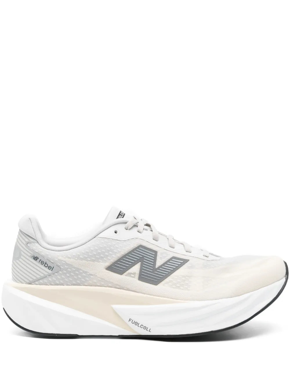 New Balance FuelCell Rebel v5 White Grey running shoe