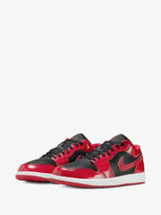 Nikkee Air Jordan 1 Low SE Patent Varsity Red Black
