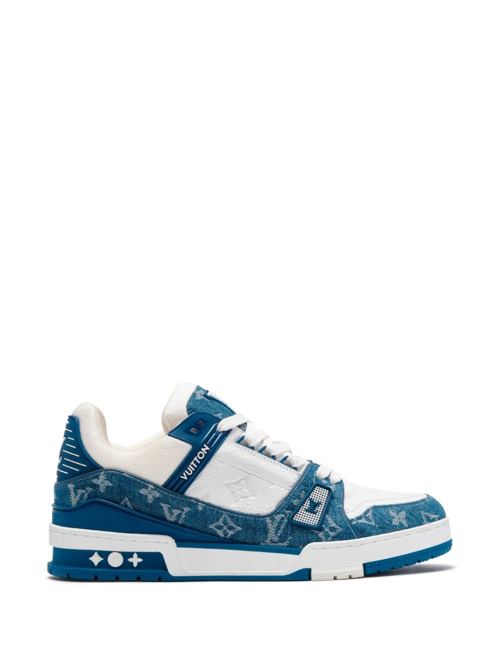Louiss Vuitton Trainer Denim Blue With All Accessories 145