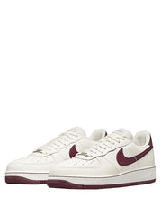 air force 1 07 low white dark red x supreme x the north face