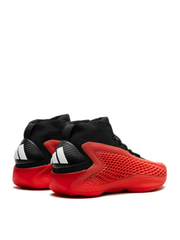 Adidass anthony edwards 1 ascent mid basketball shoes core black-orange 517 - 6