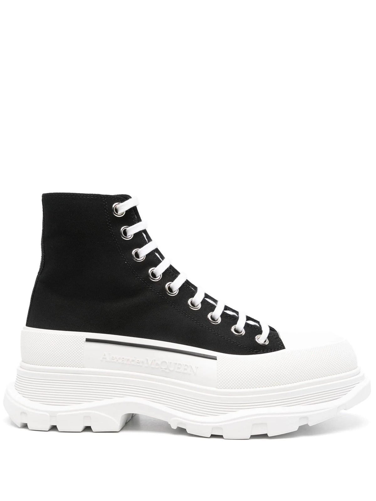 Alexander McQueen Tread Slick High Black White - 1