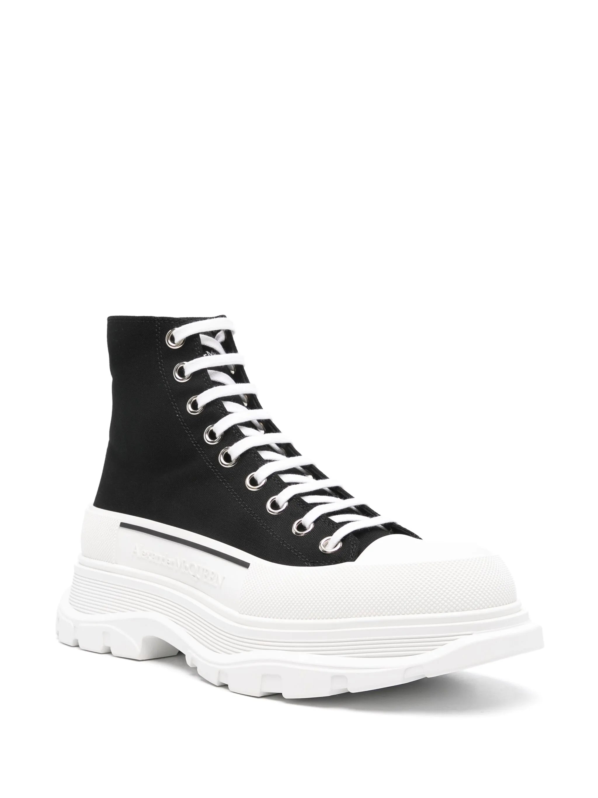 Alexander McQueen Tread Slick High Black White - 3