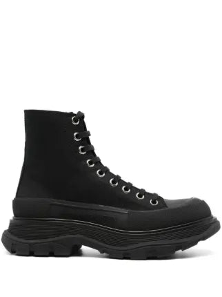 Alexander McQueen Wmns Tread Slick High Black - 1