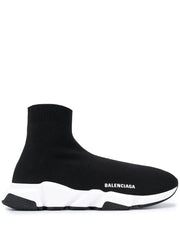 BALENCIAGA__ SPEED TRAINER Black white 477 - 1