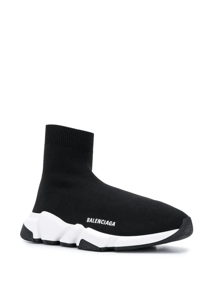BALENCIAGA__ SPEED TRAINER Black white 477 - 2