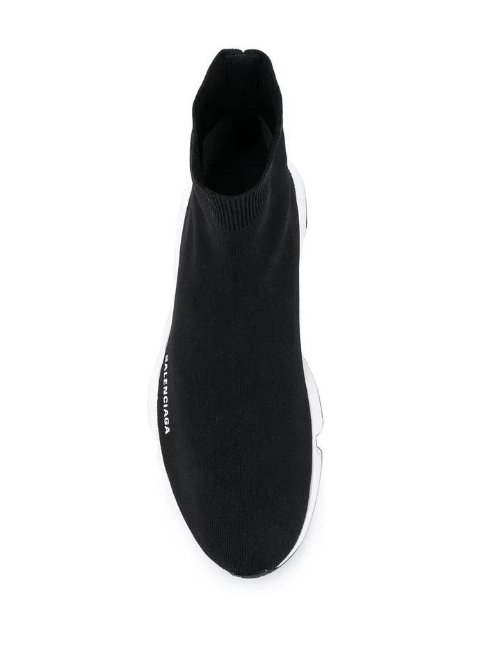 BALENCIAGA__ SPEED TRAINER Black white 477 - 4