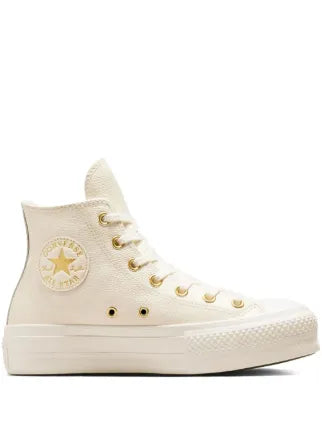 Conversee Taylor All Star Lift Platform Glam Leather Light Dune - 1