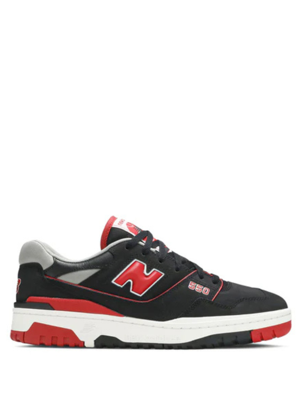 New Balance 550 Black Red Bred SHOES - 1