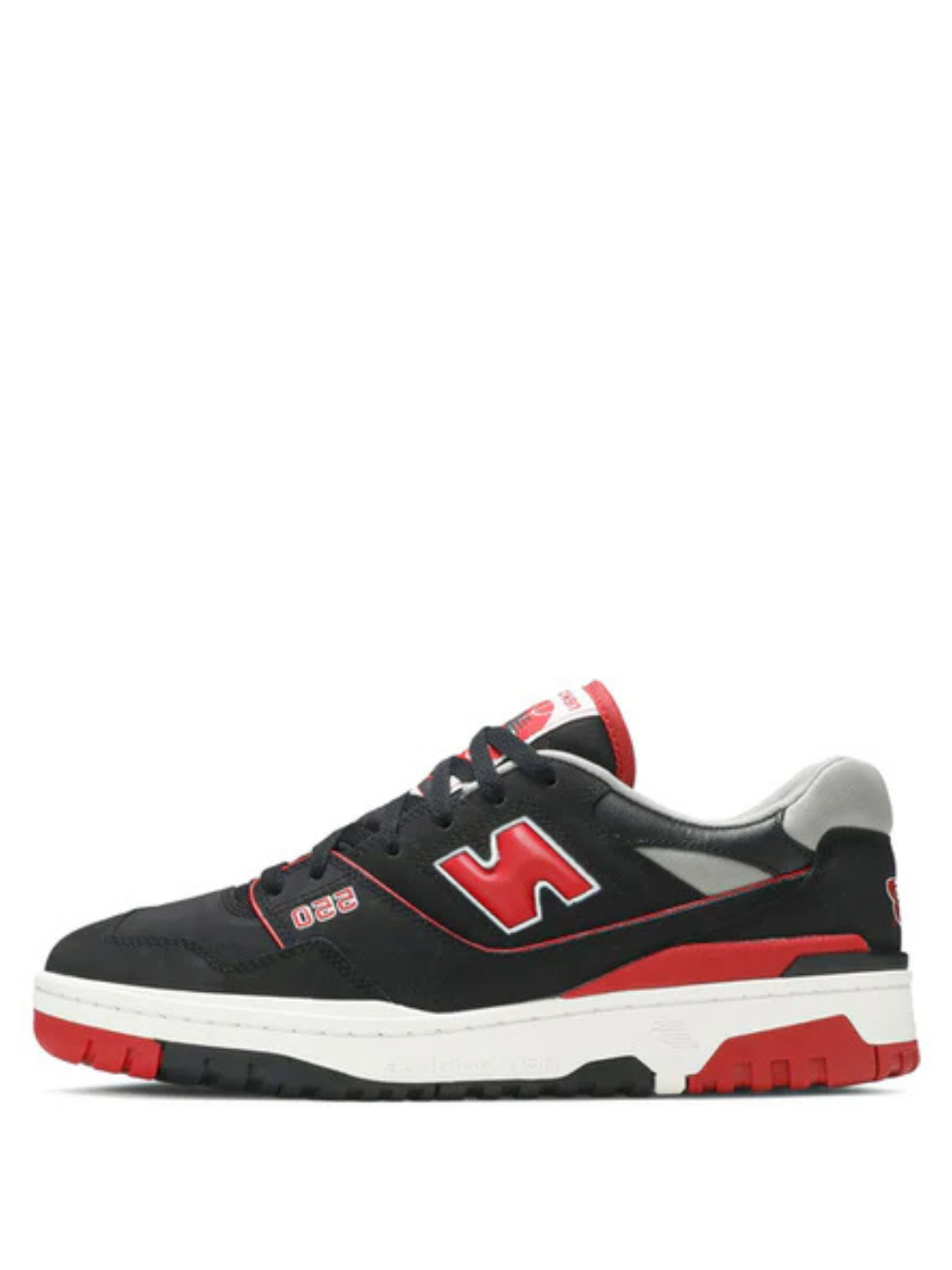 New Balance 550 Black Red Bred SHOES - 2