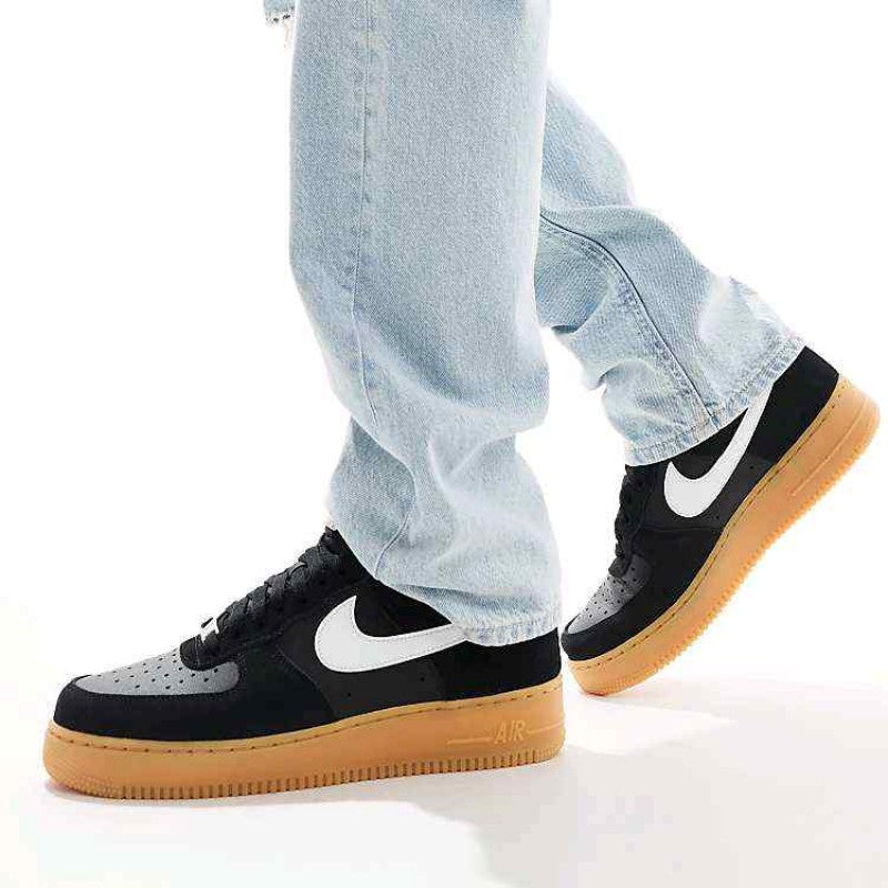 Nikee AirForce 1 07 LV8 Black Suede - 3