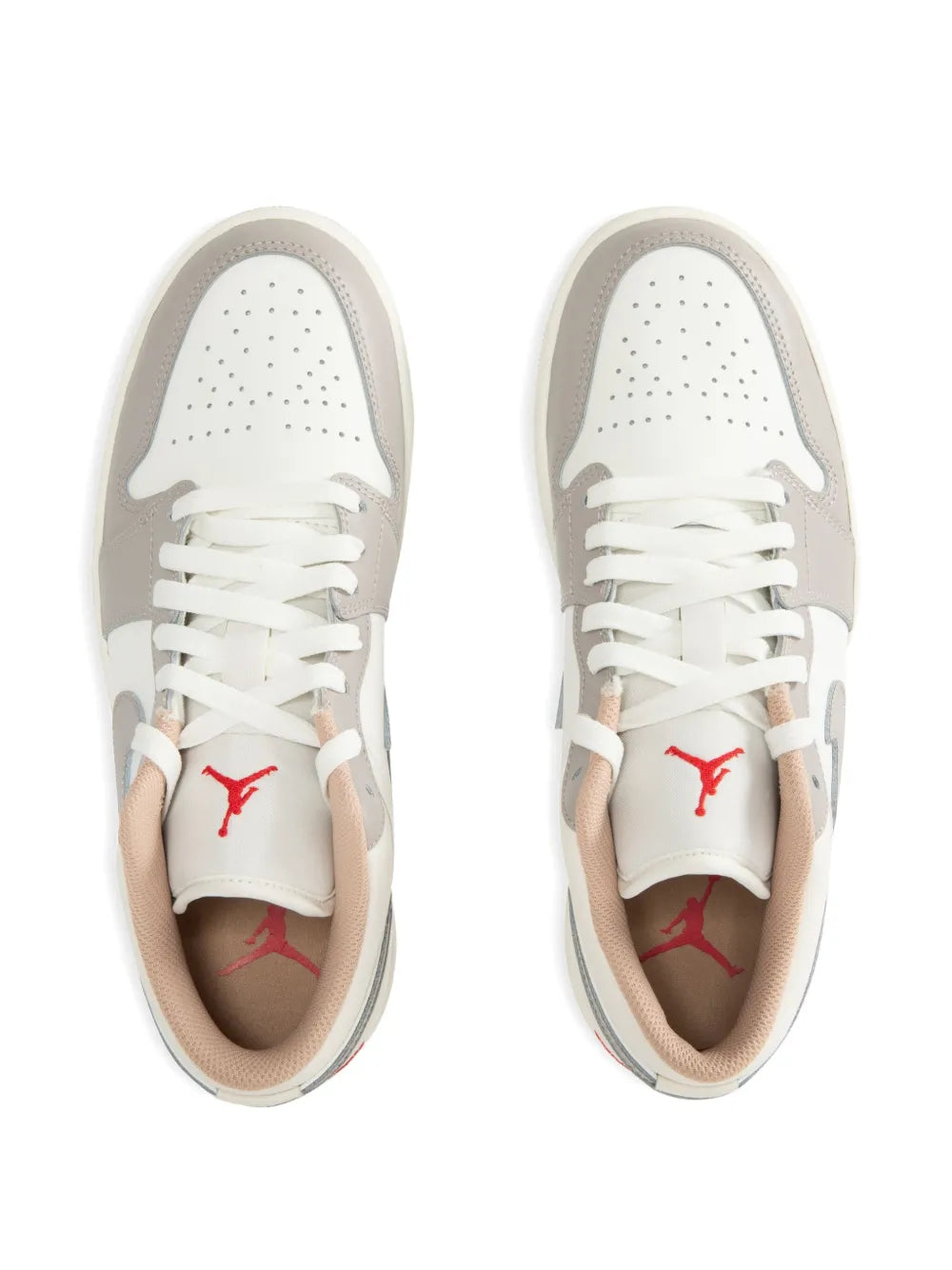 Nikee Air Jordan Retro 1 Low Silver College Grey Hemp - 3