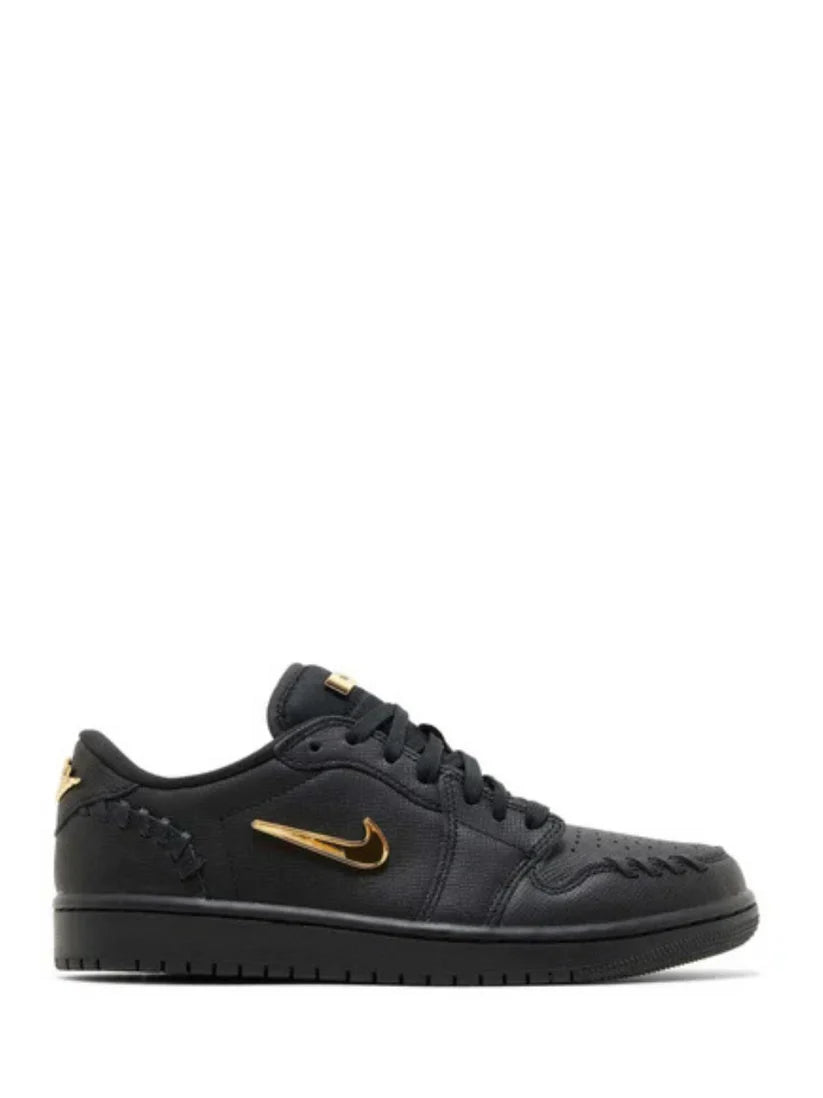 Nikee Air Jordan Retro 1 Make Black Metallic Gold 135 - 1