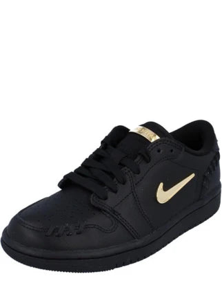 Nikee Air Jordan Retro 1 Make Black Metallic Gold 135 - 2