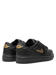 Nikee Air Jordan Retro 1 Make Black Metallic Gold 135 - 3