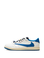 Nikee Air Jordan Retro 1 X Travis Scott Fragment Heat Of White Semi Ua Quality With Og Box - 2
