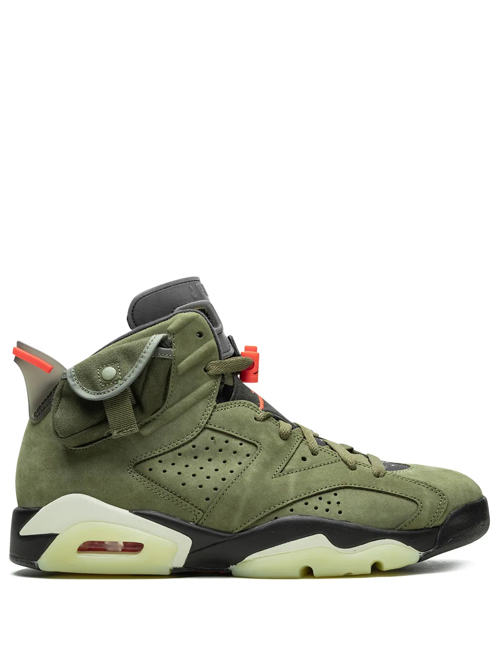 Nikee Air Jordann Retro 6 Travis Scott Olive - 1