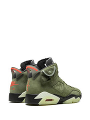 Nikee Air Jordann Retro 6 Travis Scott Olive - 3